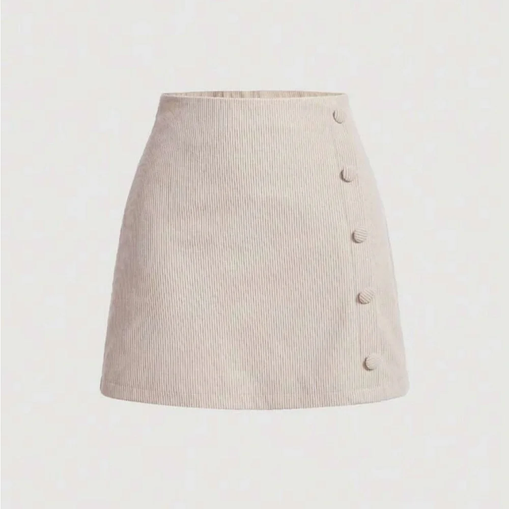 SHEIN Tan A-Line Mini Skirt for Work